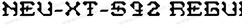 NEU-XT-S92 Regular字体转换